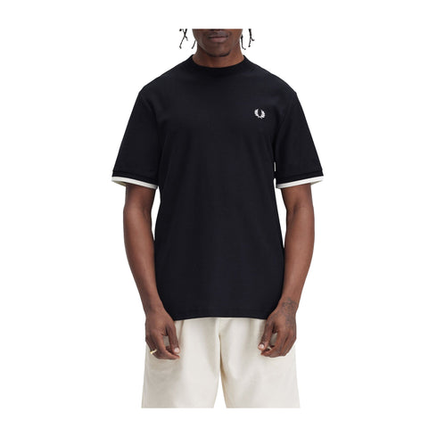 Fred Perry T-shirt T-shirt Uomo girocollo Tipped Cuff S - Francavilla Moda